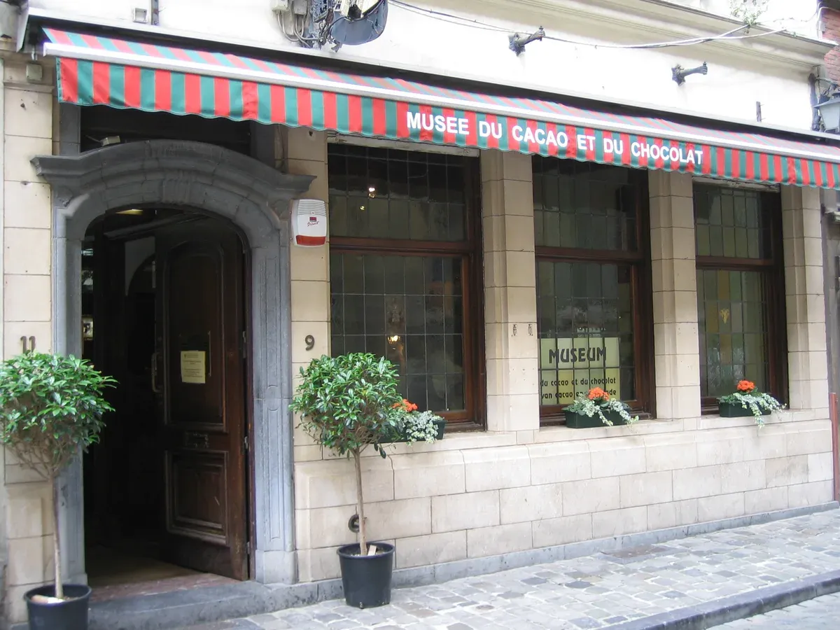 The first home of the Brussels cocoa and chocolate museum off the Grand-Place, the museum now on chocolate tours in Brussels as Choco-Story